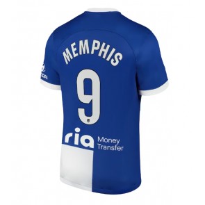 Atletico Madrid Memphis Depay #9 Replica Away Stadium Shirt 2023-24 Short Sleeve